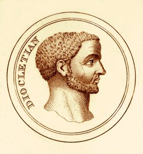 Diokletian, Illustration aus Das universelle historische Wörterbuch von George Crabb, veröffentlicht 1825