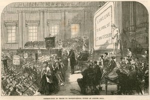Preisverleihung an Schüler der Armenschule in Exeter Hall, Strand, London von English School