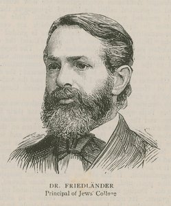 Dr. Friedlander, Direktor des Jews College
