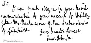 Dr. Samuel Johnson von English School