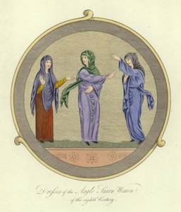 Kleider der angelsächsischen Frauen des 8. Jahrhunderts