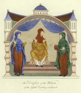 Kleider der angelsächsischen Frauen des 8. Jahrhunderts