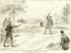 Duell zwischen Randolph und Clay