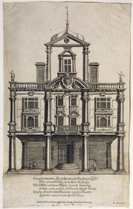 Dukes Theatre, Dorset Gardens, graviert von W. Sherwin (ca. 1645-1711) 1673