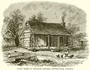 Frühes Zuhause von Abraham Lincoln, Gentryville, Indiana von English School