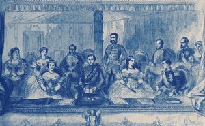 Edward VII. und Königin Alexandra von England in der Oper in London von English School