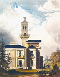 Erhebung einer italienischen Villa oder Jagdhütte von English School