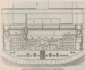 Aufriss der Schraubenmaschinen der Great Eastern