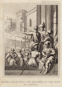 Elisa täuscht die Diener des Königs von Assyrien von English School