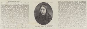 Elizabeth Mouat, von Shetland, die in der Smack Columbine nach Norwegen geweht wurde (Gravur) von English School