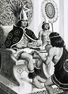 Kaiser Montezuma der Azteken trank gerne Kakao von English School