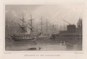 Eingang zu den Londoner Docks