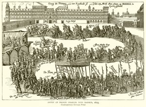 Einzug von Prinz Karl in Madrid, 1623 von English School