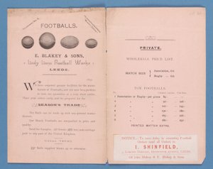 Ausrüstungskatalog von E. Blakey & Sons, 1895 von English School