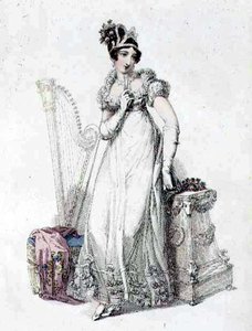 Abendkleid, Modeplatte aus Ackermann