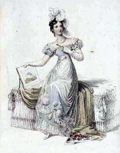 Abendkleid, Modeplatte aus Ackermann