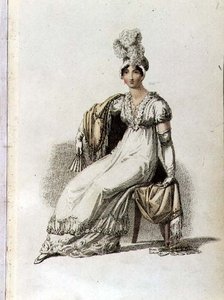 Abendkleid, Modeplatte aus Ackermann