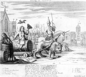 Triumph der Verbrauchssteuer, 1733