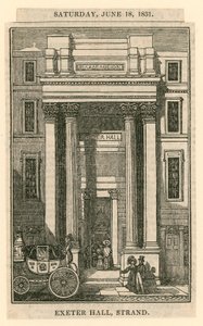 Exeter Hall, Strand, London von English School