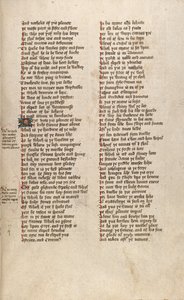 F151r aus Ms New Coll 266, De confessio amantis von John Gower von English School