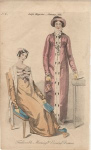 Modisches Morgen- und Abendkleid