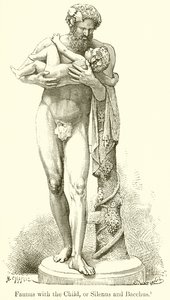 Faunus mit dem Kind, oder Silenus und Bacchus von English School