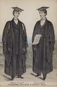 Fellow Commoner, Pensionär, Pembroke College und Trinity Hall von English School