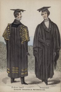 Fellow Commoner, Pensionär, Queens College und Peterhouse von English School