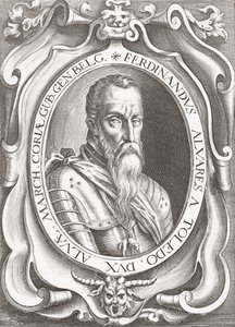 Fernando Álvarez de Toledo y Pimentel, 3. Herzog von Alba (Gravur) von English School