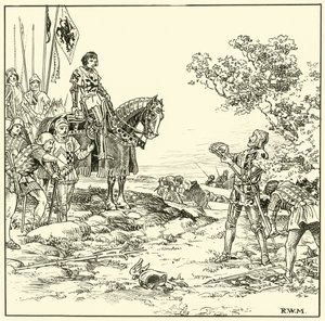 Das Finden der Krone bei Bosworth von English School