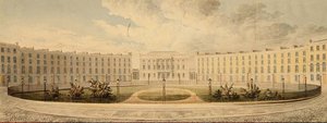 Finsbury Circus Blick nach Norden zur London Institution, ca. 1820 von English School