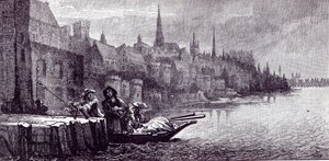 Flucht von König James am Morgen des 11. Dezember 1688, aus 