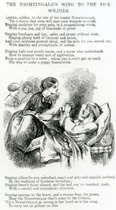 Florence Nightingale pflegt einen kranken Soldaten auf der Krim von English School