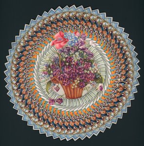 Blume aus alten Zigarettenschachteln von English School