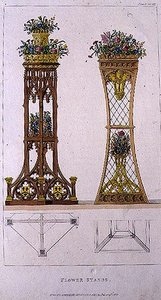 Blumenständer, Tafel 163 aus Ackermann