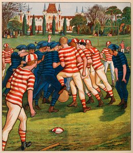 Fußball, aus Britische Sportarten und Spiele, veröffentlicht ca. 1880