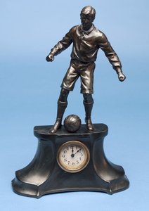 Fußballspieler, Teil eines Uhrensets