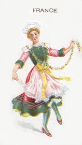 Frankreich, Zigarettenkarte, 1915 von English School