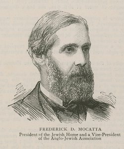 Frederick D Mocatta, Präsident des jüdischen Heims und Vizepräsident der Anglo-Jewish Association von English School