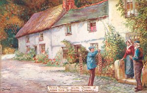 Französischer Zwiebelseller, Ladden Vern, St Keverne, Cornwall
