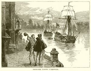 Frobisher passiert Greenwich von English School