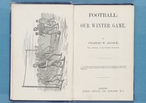 Frontispiz aus Fußball: Unser Winterspiel, von Charles W. Alcock, 1874 von English School