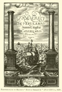 Frontispiz zu Bacons Novum Organum