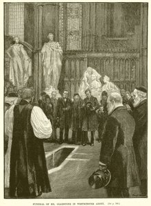 Beerdigung von Mr. Gladstone in der Westminster Abbey von English School