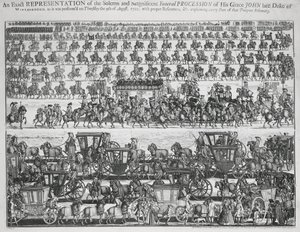 Trauerzug für den Herzog von Marlborough