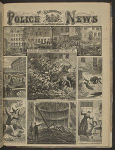 GROSSE GAS-EXPLOSION IN TOTTENHAM CT. RD.-VERLUST AN LEBEN. Illustrated Police News von English School