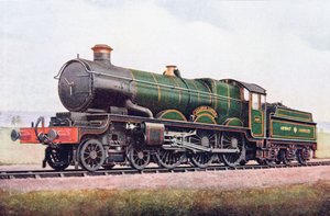 G.W.R Caldicot Castle, Illustration aus The Book of the Locomotive von G. Gibbard Jackson, veröffentlicht 1924 von English School