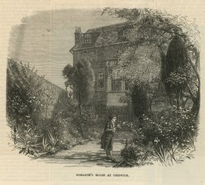 Garten am Haus von William Hogarth von English School