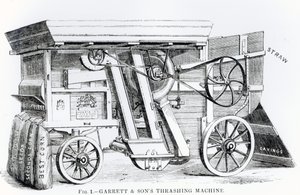 Garrett und Sons Patent Kombinierte Dresch- und Reinigungsmaschine von English School
