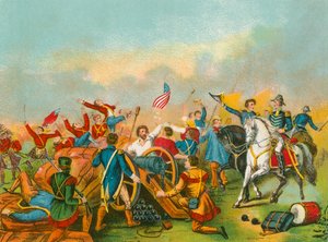 General Jackson in der Schlacht von New Orleans